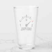 パパ燃料のお父さんの日のビールおもしろいのユーモア タンブラーグラス (裏面)