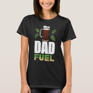 パパ燃料ダディヴィンテージハッピーパパの日男性へ Tシャツ