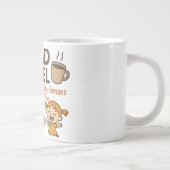 パパ燃料：小さな人とコーヒー | 父の日 ジャンボコーヒーマグカップ (右)