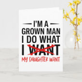 パパ父さん 私はもう大人だよ 私がやることなんてかわいいものだよ カード (黄色い花)