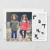 パパ父のデイカードに色を付ける 招待状 (正面)