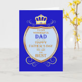 パパ父の日と盾 カード (黄色い花)