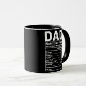 パパ父の日のパパ父のための栄養事実 マグカップ (正面右)