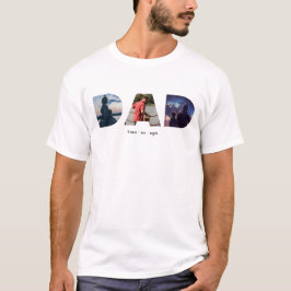 パパ父の日の写真パーソナライズされたギフト Tシャツ