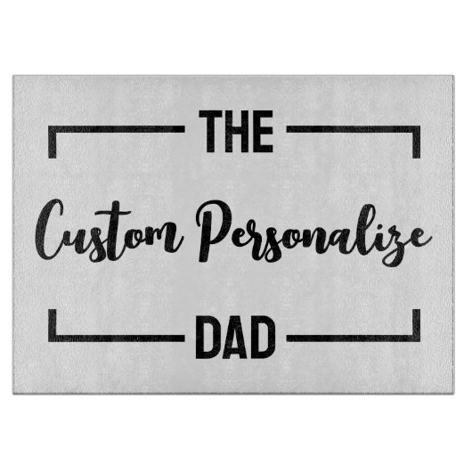 パパ父の日の父の誕生日パパカスタム カッティングボード (正面)