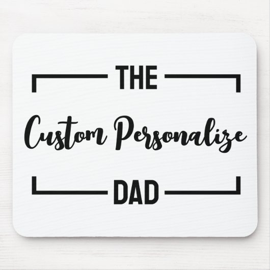 パパ父の日の父の誕生日パパカスタム マウスパッド (正面)