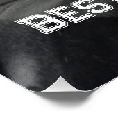 パパ父の日の白犬の写真 ポスター (コーナー)