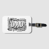 パパ父の日パパ誕生日父クリスマス ラゲッジタグ (正面横)