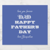 パパ父の日パーソナライズされた名かわいモダンい ビールラベル (シングルラベル)