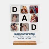 パパ父の日フォトコラージュのアクリルサイン アクリルサイン (正面)