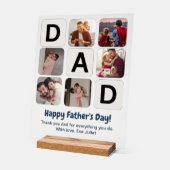 パパ父の日フォトコラージュのアクリルサイン アクリルサイン (傾斜)