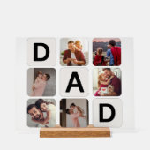 パパ父の日フォトコラージュのアクリルサイン アクリルサイン (正面)
