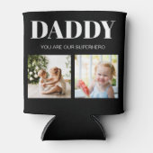 パパ父の日フォトコラージュカスタム 缶クーラー (正面)