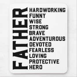 パパ父の日贈り物。パパ誕生日プレゼント。F マウスパッド