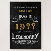 パパ父または夫の名前を追加する年の凡例ヴィンテージ ジグソーパズル (縦)