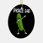 パパ父クールビッグディルキュウリのピクルギフト セラミックオーナメント (右)