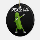 パパ父クールビッグディルキュウリのピクルギフト セラミックオーナメント (左)