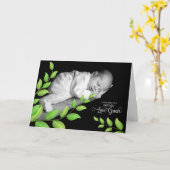 パパ父生まれたばかりのベビー父の日 カード (黄色い花)