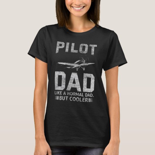 パパ父航空飛行機パイロット用パイロット Tシャツ (正面)