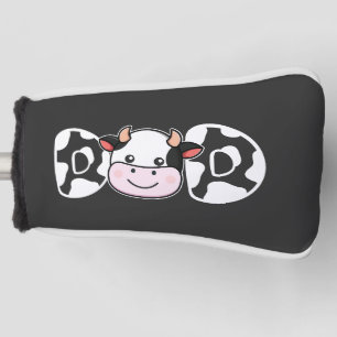 パパ牛プリント牛のパターン父の日 ゴルフヘッドカバー