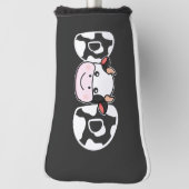 パパ牛プリント牛のパターン父の日 ゴルフヘッドカバー (回転90)