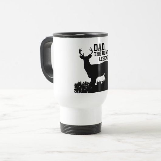 パパ狩りの伝説の引用文の父の日のスポーツ トラベルマグ (正面左)