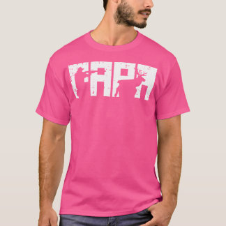 パパ狩りファーザーズデイディアハンターパパダディーグラ Tシャツ