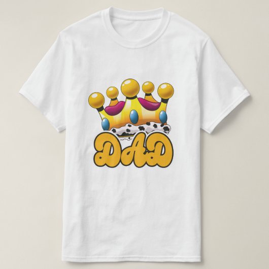 パパ王様の王冠 Tシャツ (デザイン正面)