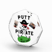 パパ用ギフト#fathersdaygiftゴルフパーソナライズされたパパ フォトブロック (右)