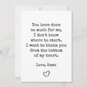 パパ用サンキューカードと誕生日用引用文 招待状 (正面)