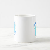 パパ用ブルー赤ちゃんの足マグ コーヒーマグカップ (中央)