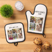 パパ用写真コラージギフト 鍋つかみ&鍋敷きセット (トップダウン)