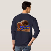 パパ用汗着ネイビー Tシャツ (裏面フル)