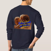 パパ用汗着ネイビー Tシャツ (裏面)
