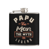 パパ男の神話の伝説おじいちゃんギフト男父の フラスク (正面)