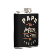 パパ男の神話の伝説おじいちゃんギフト男父の フラスク (右)