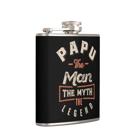 パパ男の神話の伝説おじいちゃんギフト男父の フラスク (右)