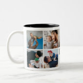 パパ男の神話の伝説の写真2トーンCof ツートーンマグカップ (左)