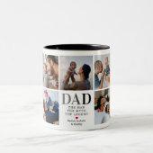 パパ男の神話の伝説の写真2トーンCof ツートーンマグカップ (中央)