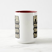 パパ男の神話の伝説の父の日のマグカップ マグカップ (中央)