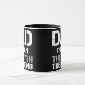 パパ男の神話の伝説の父の日 マグカップ (中央)