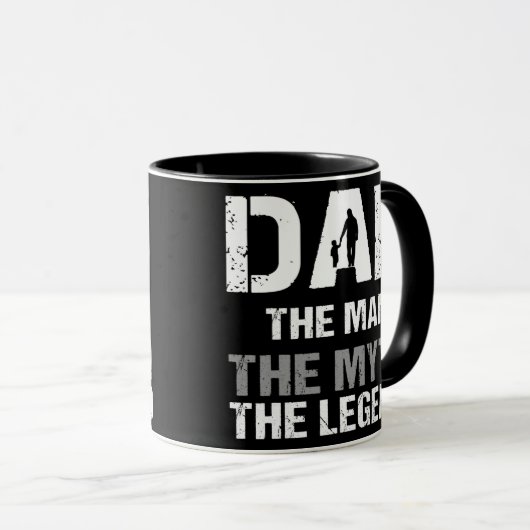 パパ男の神話の伝説の父の日 マグカップ (正面右)