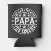 パパ男の神話の伝説の父の日 缶クーラー (正面)