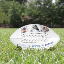 パパ男の神話の伝説の青いグラデーション写真 アメリカンフットボール