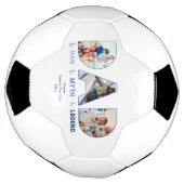 パパ男の神話の伝説の青いグラデーション写真 サッカーボール (回転)