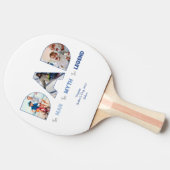 パパ男の神話の伝説の青いグラデーション写真 卓球ラケット (横)