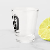 パパ男の神話の伝説パーソナライズされた ショットグラス (右)