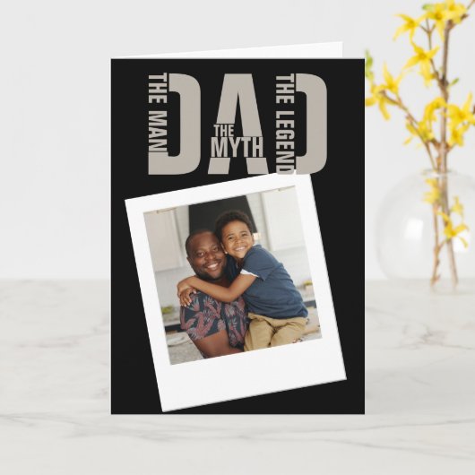 パパ男の神話の伝説 カード (黄色い花)