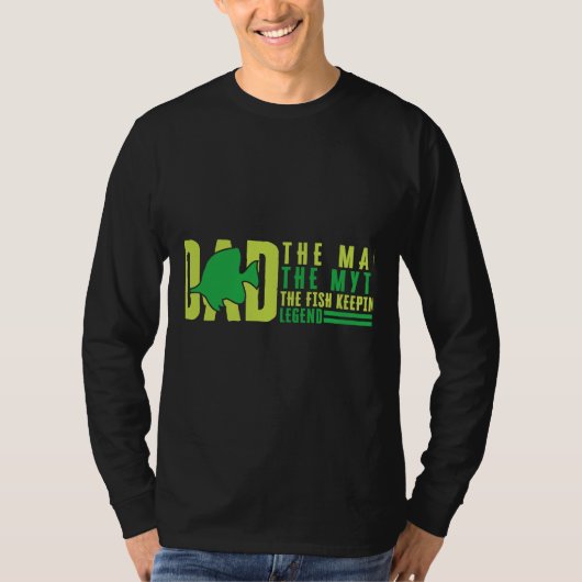 パパ男の神話ザ魚の伝説のアクア保ー Tシャツ (正面)
