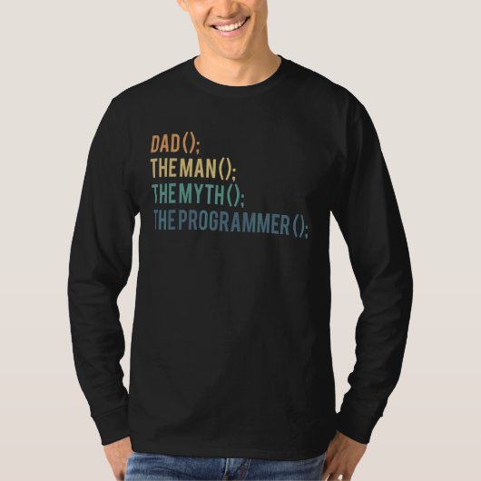 パパ男の神話プログラマー Tシャツ (正面)